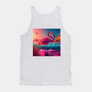 Summer Flamingo Tee! Tank Top